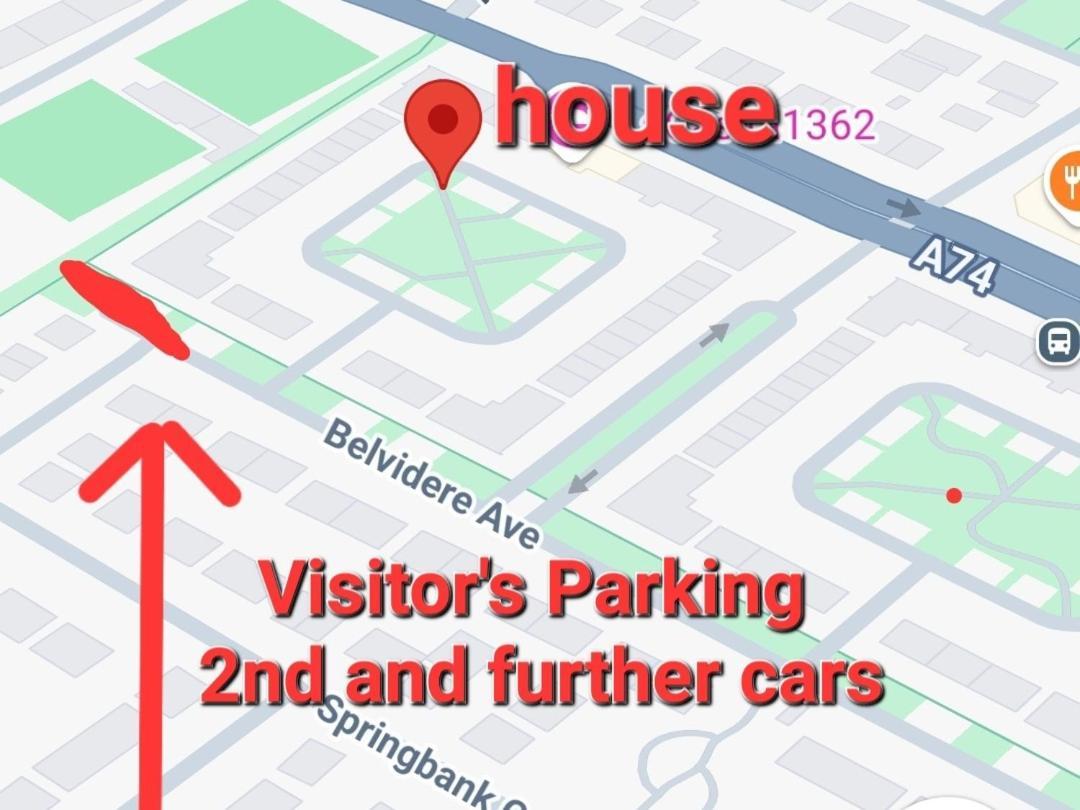 Spacious 5Bed House, Free Parking, No Party ! グラスゴー エクステリア 写真